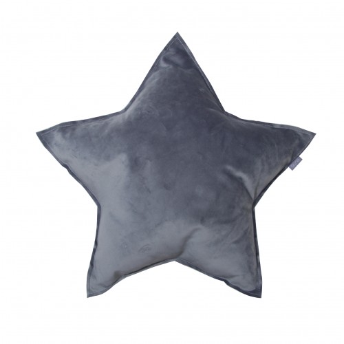 Fayne, velvet cushion dark grey star 