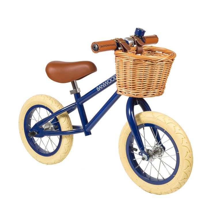Banwood, Balance bike First Go, blue jumping bike 