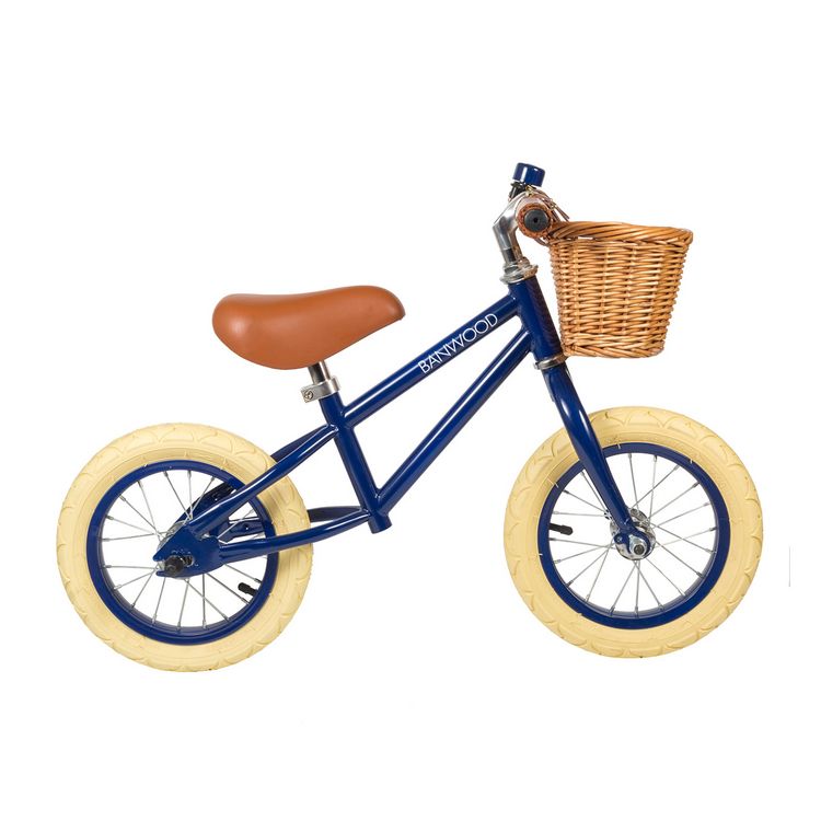 Banwood, Balance bike First Go, blue jumping bike 