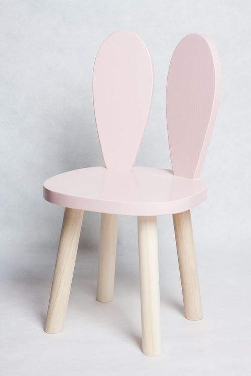 Children's furniture, two rabbit chairs and table 