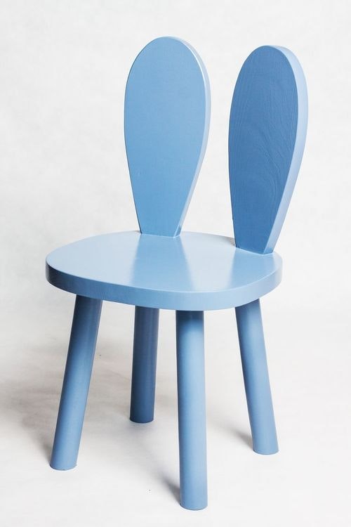 Children's furniture, two rabbit chairs and table 