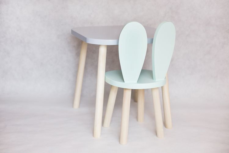 Furniture for children - Rabbit chair and table 