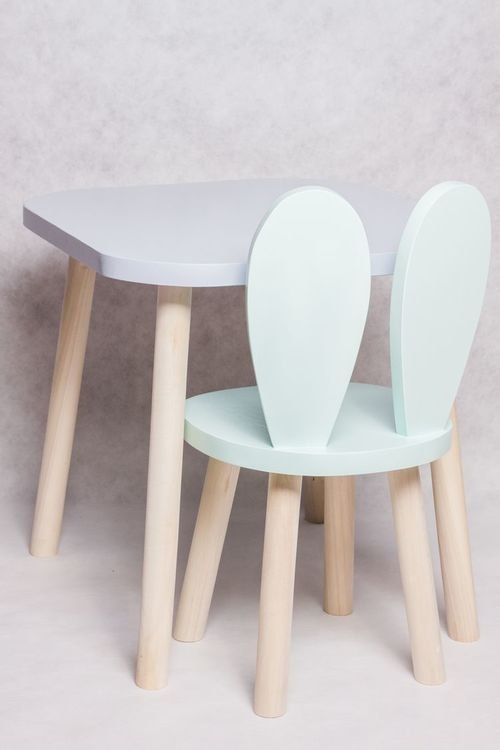 Furniture for children - Rabbit chair and table 