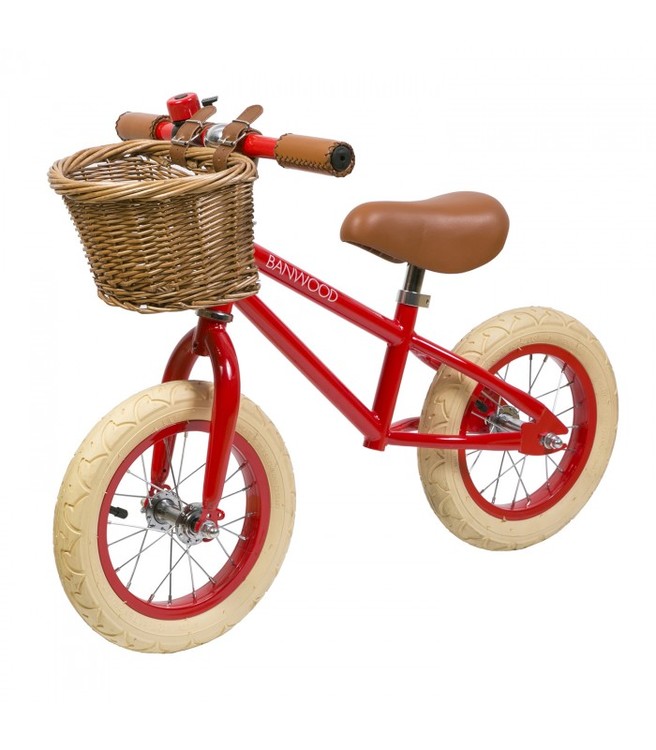 Banwood, Balanscykel First Go, röd springcykel 