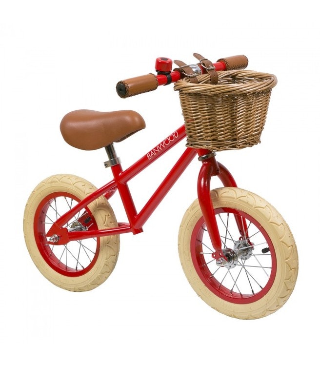 Banwood, Balance bike First Go, red jumping bike 