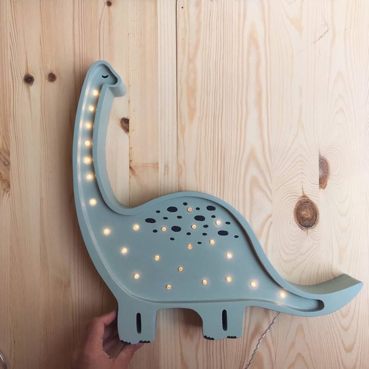 Little Lights, Night lamp for children's room, Dino Blue 