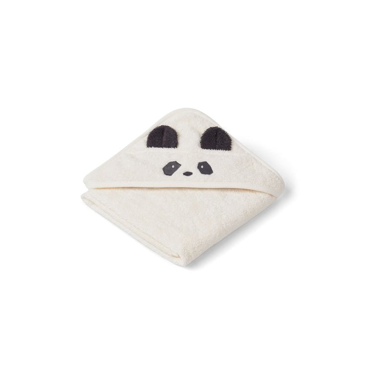 Liewood Albert panda hooded Towel, hooded towel for newborns 