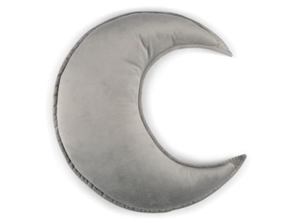 FORM Living, velvet cushion grey moon for the children's room