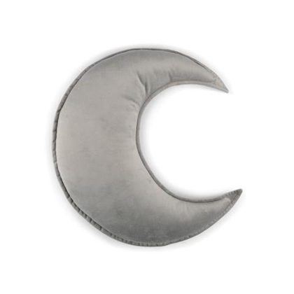 FORM Living, velvet cushion grey moon for the children's room