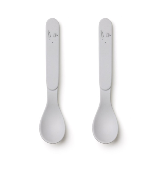 Liewood, Ruth 2-pack spoons , rabbit dumbo grey 