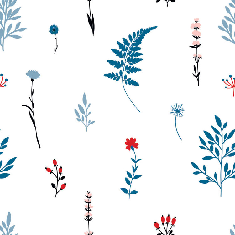 Wallpaper Blue Meadow 