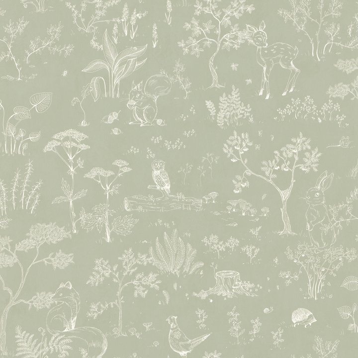 Sandberg Wallpaper, Hollie Green/ pistachio 