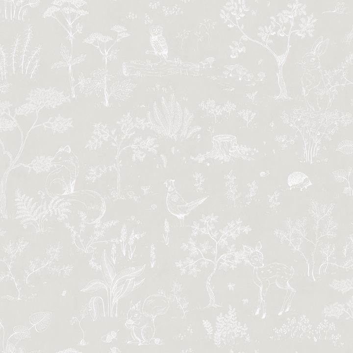 Sandberg Wallpaper, Hollie/ Grey 