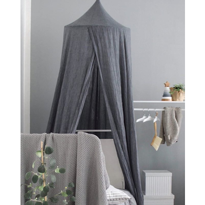 JaBaDaBaDo dark grey bed canopy with LED lights