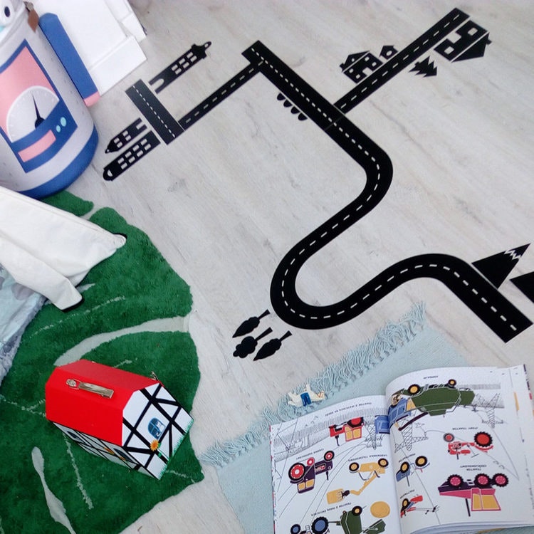 Wall stickers car track 