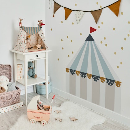 Wall Stickers Circus light blue
