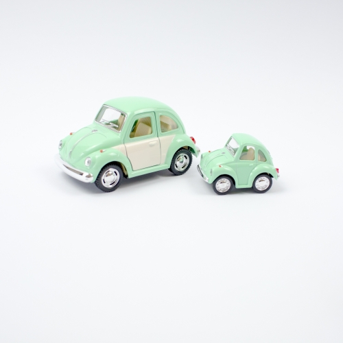 Leksaksbil Volkswagen pastell beetle mini mint 