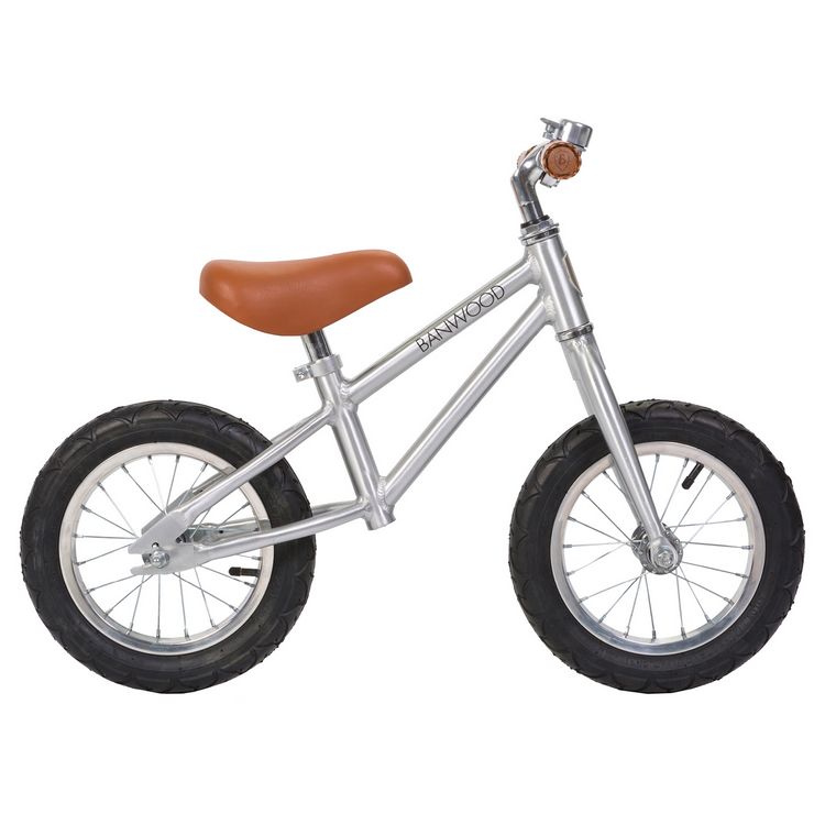 Banwood, Balanscykel the FIRST GO Chrome -Limited Edition silver balanscykel