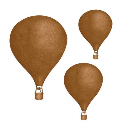Mörkguldiga Luftballonger väggklistermärken, Stickstay 