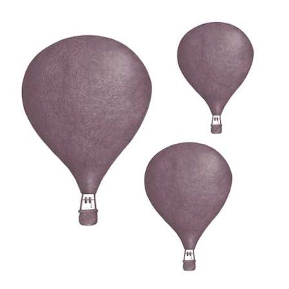 Purple balloons wall stickers, Stickstay
