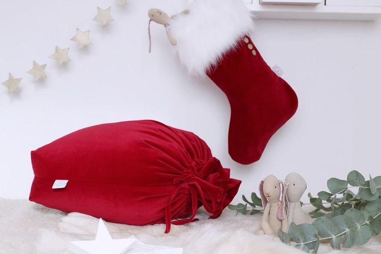 Cotton & Sweets , red Christmas stocking 