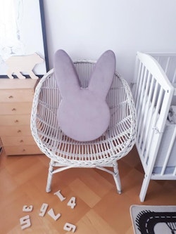 seat pouf  Purple Rabbit for children's room, Babam