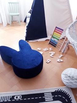 Sittpuff Navy Kanin till barnrummet, Babam