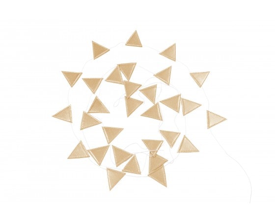 Cotton & Sweets, garland 3,3 m, small triangle gold 