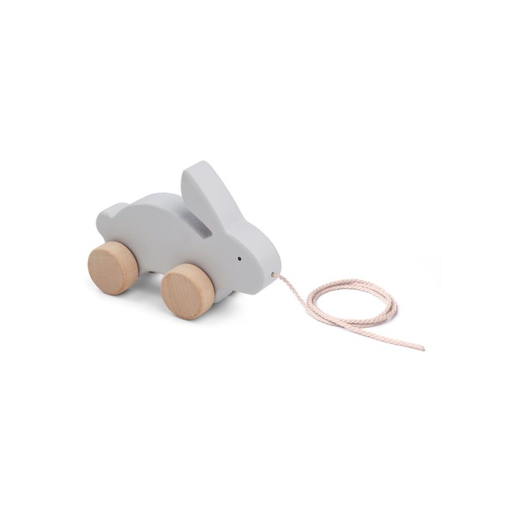 Liewood , wooden rabbit pull toy Abby 