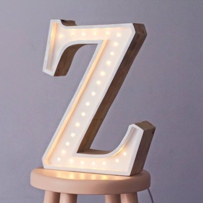 Night light for children's room letter Z lamp, Little Lights