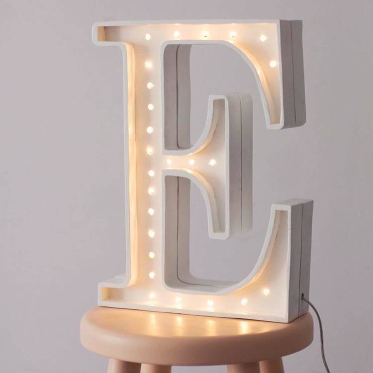 Night light for children's room letter E lamp, Little Lights 