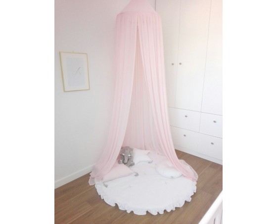 Canopy candy pink for children's room with LED lights, Cotton & Sweets 