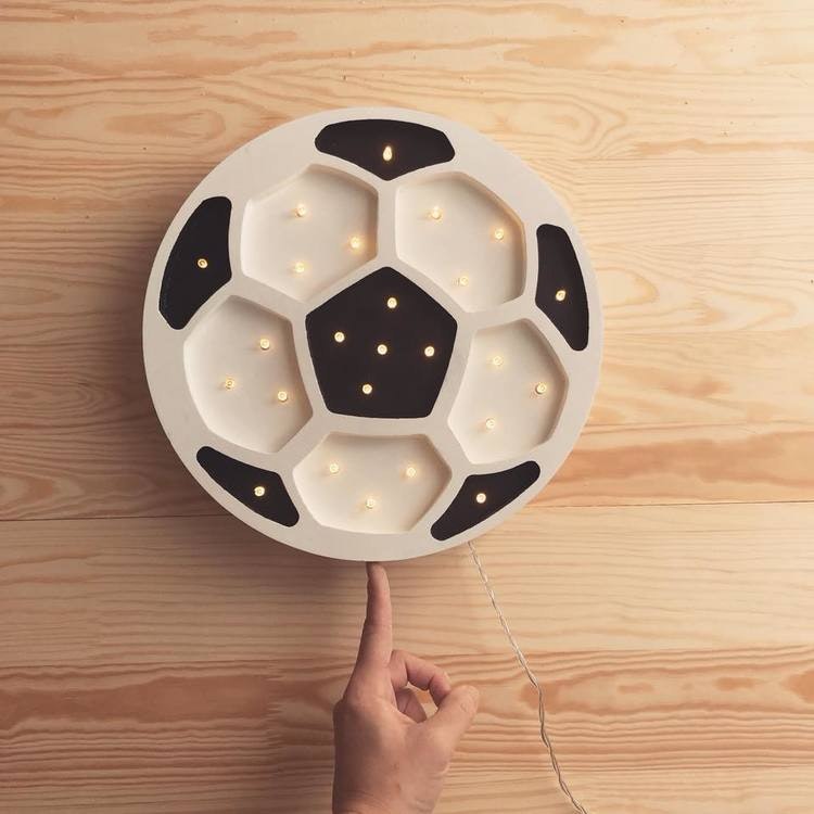 Nattlampa till barnrummet fotboll lampa , Little Lights Sass & Belle LED lampa Hjärta | Vägglampor Lampor & nattlampo
