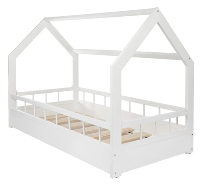 White house bed with cover for children's room