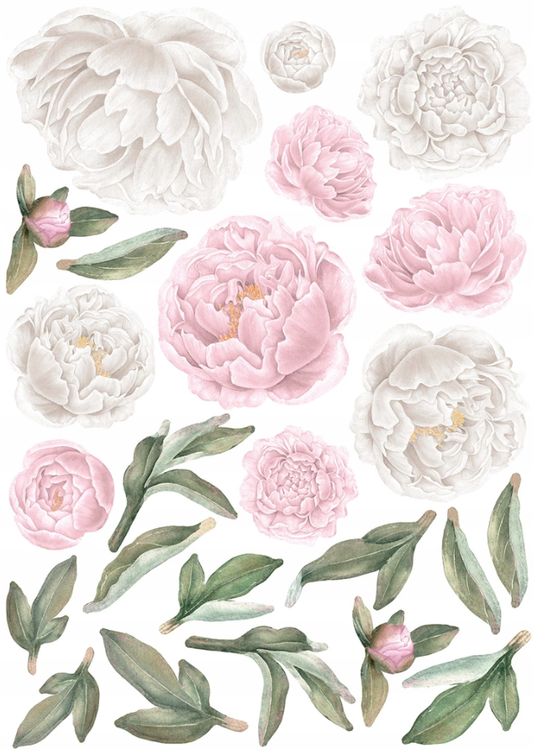 Peonies wall stickers, wall decoration M 