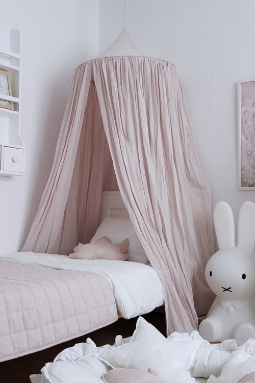 Powder pink cotton bed canopy for children's room , Cotton & Sweets 