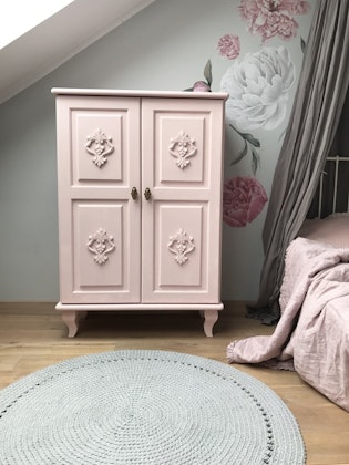 Cabinet for children's room, Charlotte light pink