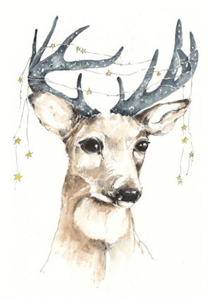 Poster magic deer, poster for children's room