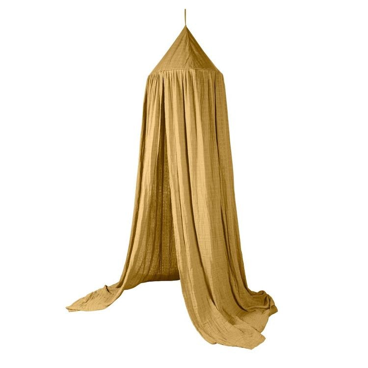 Sebra bed canopy honey mustard with LED lights 