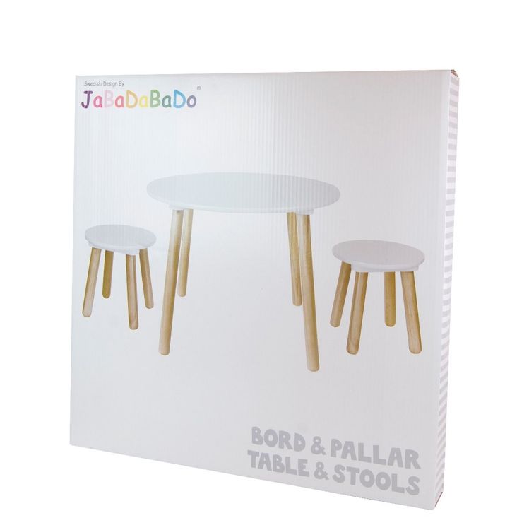 Möbelset bord med två pallar, Jabadabado 