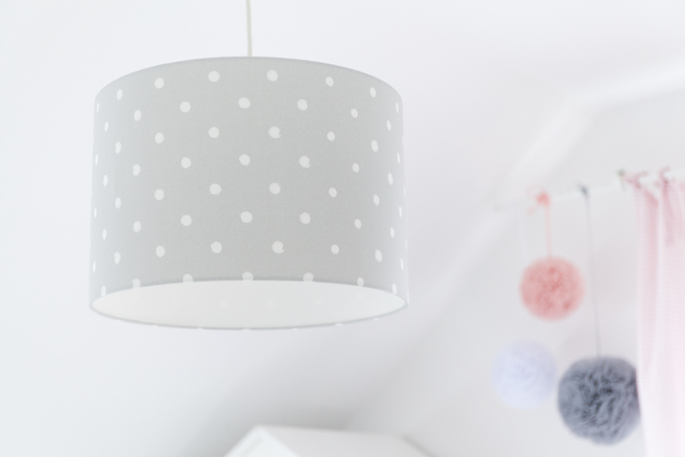 Lamps&Company, Taklampa till barnrummet, Lovely dots grå 