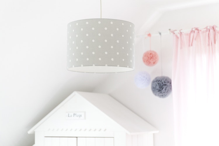 Lamps&Company, Taklampa till barnrummet, Lovely dots grå 
