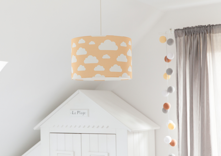 Lamps&Company, Mustard ceiling lamp for the children's room, cloud 