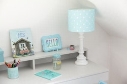 Lamps&Company, Bordslampa till barnrummet, dots mint