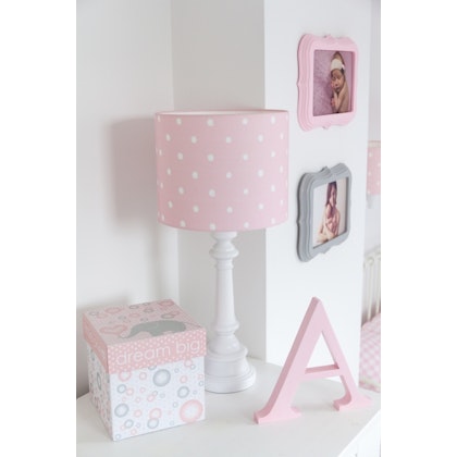 Lamps&Company, Bordslampa till barnrummet, dots pink