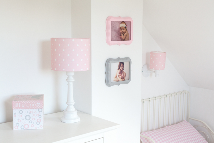 Lamps&Company, Table lamp for the children's room, dots pink 