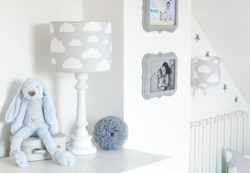Lamps&Company, Table lamp for the children's room, grey clouds