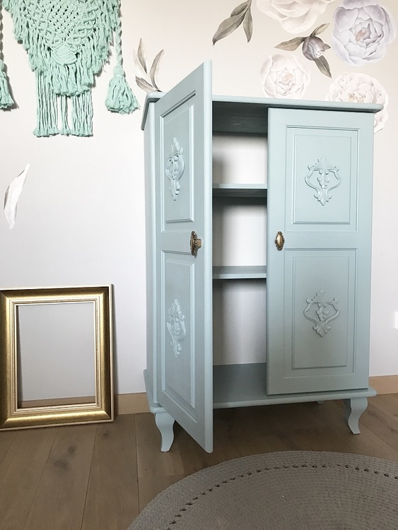 Cabinet for children's room, Charlotte dusty blue 