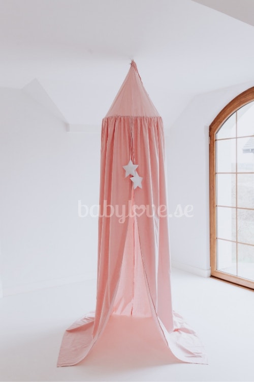 Babylove, Powder pink bed canopy with LED lights Babylove, Powder pink bed canopy with LED lights