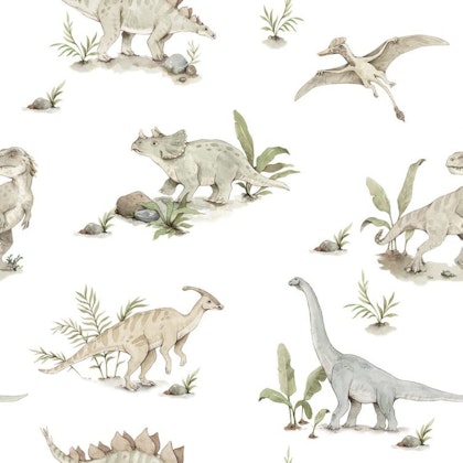 Wallpaper happy dinosaurs